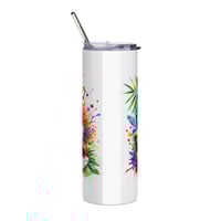 Image 3 of Puerto Rican Flag 20oz Stainless Tumbler — Coqui, Pleneros & Tropical Fiesta Design