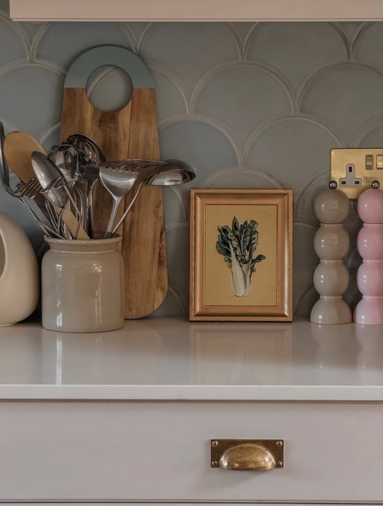 Image of Chard On Butter Yellow  Giclée Print