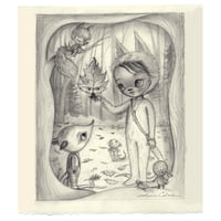 Image 1 of Moonbeam and Leaf (Drawing)