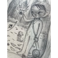 Image 2 of Moonbeam and Leaf (Drawing)