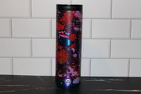 Image 1 of Starbucks Christmas Tumbler BLUE CANDY Stainless Vacuum Insulated 16oz