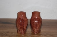 Image 3 of Vintage Whimsical Kitschy MCM Glossy Owl Salt Pepper Shakers