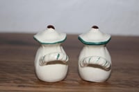 Image 3 of Vintage Ceramic Salt And Pepper Shakers Jugs Cactus Theme MCM Kitschy Whimsical