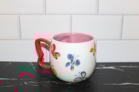 Image 3 of Starbucks Butterfly Coffee Mug With Red Butterfly Shaped Handle