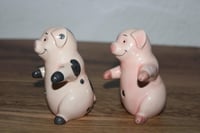 Image 4 of Vintage Pig Salt Pepper Shakers Magnetic Ceramic Pacific Giftware