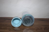 Image 5 of Starbucks Iridescent Aqua Luster Glass Water Bottle Wave Art 20oz