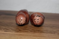 Image 5 of Vintage Whimsical Kitschy MCM Glossy Owl Salt Pepper Shakers