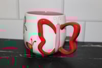 Image 5 of Starbucks Butterfly Coffee Mug With Red Butterfly Shaped Handle