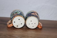 Image 5 of Vintage Elk in Forest Natural Bridge VA Beer Stein Salt &amp; Pepper Shakers Japan