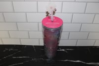 Image 5 of Starbucks WICKED Glinda Upland Prism Pink 24oz Cold Cup Tumbler Limited