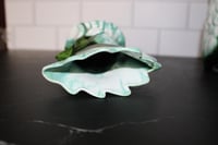 Image 6 of Rare Vintage California Alix Studio Ceramic Green Rooster 3-Piece Pitcher  1950's