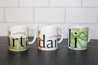 Image 6 of Starbucks 2005 City Mug Collector Series Indonesia 5 Mug Set Boxed Retired