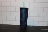 Image 1 of Starbucks Purple Green Swirl Mermaid Cold Cup 24oz Venti Tumbler