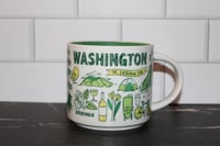 Image 1 of Starbucks WASHINGTON BTS Been There Series Coffee Mug Evergreen State Sasquatch