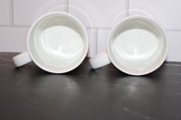 Image 7 of Starbucks Seattle WA Coffee Mug Set of 2 14oz Stackable White