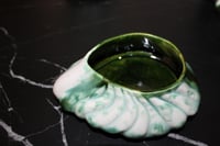 Image 7 of Rare Vintage California Alix Studio Ceramic Green Rooster 3-Piece Pitcher  1950's