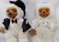 Image 1 of Vintage 1986 Robert Raikes Bears Bride and Groom Allyson and Gregory