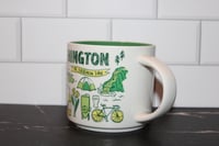 Image 2 of Starbucks WASHINGTON BTS Been There Series Coffee Mug Evergreen State Sasquatch