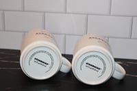 Image 8 of Starbucks Seattle WA Coffee Mug Set of 2 14oz Stackable White