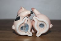 Image 8 of Vintage Pig Salt Pepper Shakers Magnetic Ceramic Pacific Giftware
