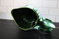 Image 9 of Rare Vintage California Alix Studio Ceramic Green Rooster 3-Piece Pitcher  1950's