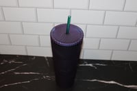 Image 4 of Starbucks Purple Green Swirl Mermaid Cold Cup 24oz Venti Tumbler