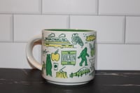 Image 4 of Starbucks WASHINGTON BTS Been There Series Coffee Mug Evergreen State Sasquatch