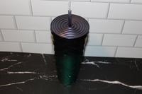 Image 4 of Starbucks Iridescent Mermaid Scales Tumbler Green Purple 24 oz