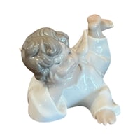Image 4 of Lladro Angel Cherub Lying Down #4541 Glossy Porcelain Spain