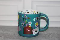 Image 1 of Starbucks Valentines Day Heart Coffee Mug 14oz Love Stamps