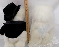 Image 4 of Vintage 1986 Robert Raikes Bears Bride and Groom Allyson and Gregory