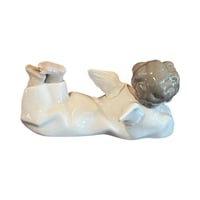 Image 5 of Lladro Angel Cherub Lying Down #4541 Glossy Porcelain Spain