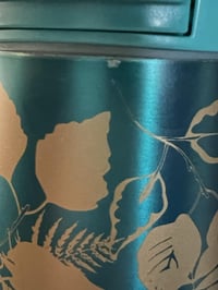 Image 7 of Starbucks Fall Teal Berry Rose Stainless Steel Insulated Tumbler Floral Gold