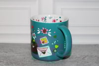 Image 2 of Starbucks Valentines Day Heart Coffee Mug 14oz Love Stamps