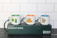 Image 4 of Universal Studios Wicked Starbucks Discovery Series 3 Mini Mug 2 Oz Ornament Set