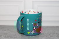 Image 3 of Starbucks Valentines Day Heart Coffee Mug 14oz Love Stamps
