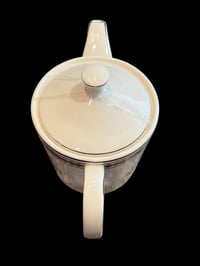 Image 7 of Grace Teaware Skull Teapot Gothic Black White Gold Trim Porcelain