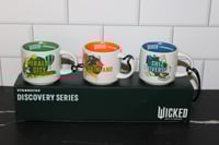 Image 5 of Universal Studios Wicked Starbucks Discovery Series 3 Mini Mug 2 Oz Ornament Set