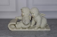 Image 3 of Snowbabies #79600 DEPT 56 retired Down The Hill We Go Issued: 1987