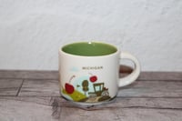 Image 1 of Michigan Mini Mug 2oz You Are Here Starbucks Espresso Cup Ornament EUC