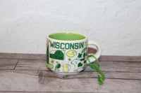 Image 1 of Starbucks Wisconsin Mini Mug Ornament 2oz Been There Series 2020 EUC