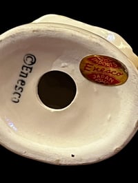 Image 7 of Vintage Enesco Salt &amp; Pepper Shakers Set 2 Prayer Girls yellow black bow 1960's