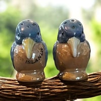 Image 9 of Vtg Porcelain Lusterware Birds Swan Base Hand Paint Japan Salt &amp; Pepper Shakers