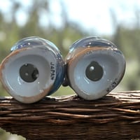 Image 10 of Vtg Porcelain Lusterware Birds Swan Base Hand Paint Japan Salt &amp; Pepper Shakers