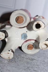 Image 9 of Vintage Donkey Salt and Pepper Shaker Set 1960s Ceramic Mule Pink Saddle Farm Decor