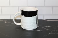 Image 3 of Starbucks Paris 3D Relief Mug Black White Skyline 16 oz Rare