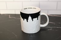 Image 1 of Starbucks New York City 2012 Ceramic Mug: 3D Skyline Relief, 16 oz RARE!