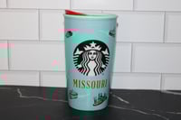 Image 1 of Starbucks MISSOURI 12 Oz Ceramic Traveler Tumbler Boats Ozark Lake