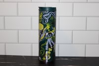 Image 2 of Starbucks Floral Fish Tumbler 16 oz Stainless Steel Vacuum Bottle
