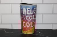 Image 1 of Starbucks Colorful Colorado Ceramic Travel Coffee Tumbler